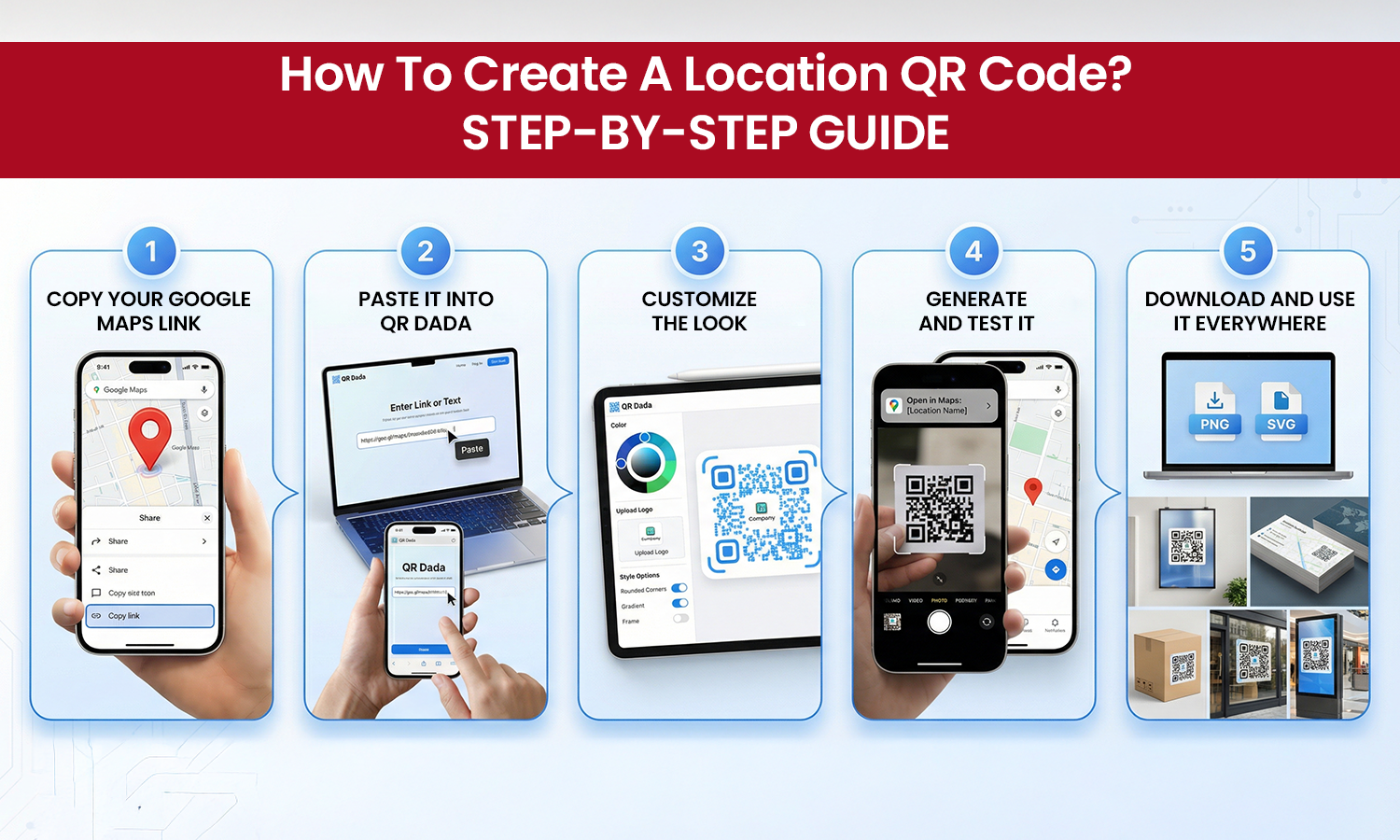 How to Create a Location QR Code with QR Dada?
